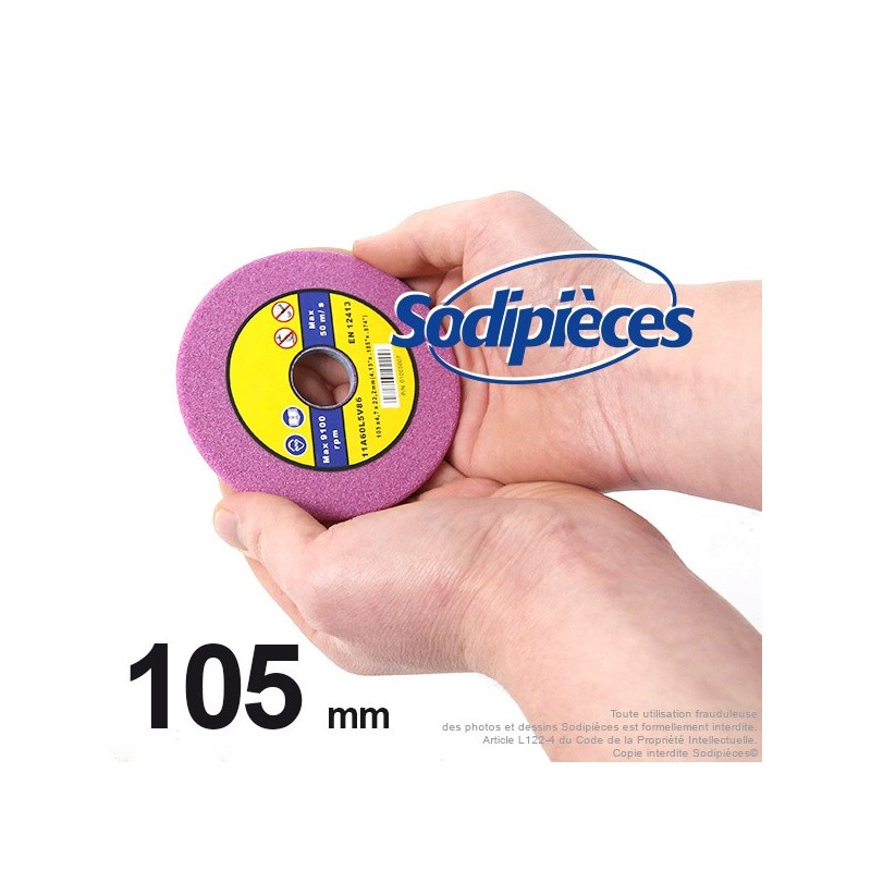 Meule pour midi jolly diam 105 mm, Alé 22 mm, ép 4,5 mm