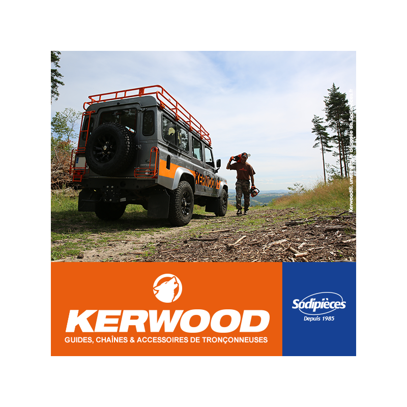 Guide tronçonneuse Kerwood. 35 cm. 3/8"LP. 1,1 mm. 14B1KCWD