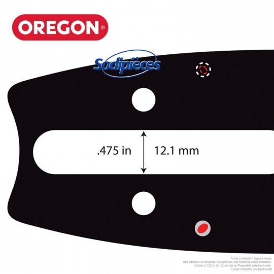 Guide 203ATMD025 OREGON Hard Nose D025. 50 cm