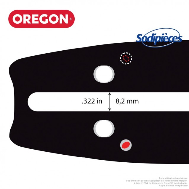 Guide 188PXLBK095 OREGON Pro-lite K095 . 45 cm