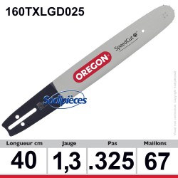 Guide 160MPGD025 OREGON Micro Lite D025. 40 cm