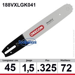Guide 188VXLGK041 OREGON Pro Lite K041. 45 cm