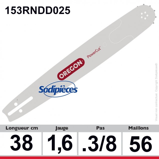 ⇘ Guide 153RNDD025 OREGON Power Match D025. 38cm
