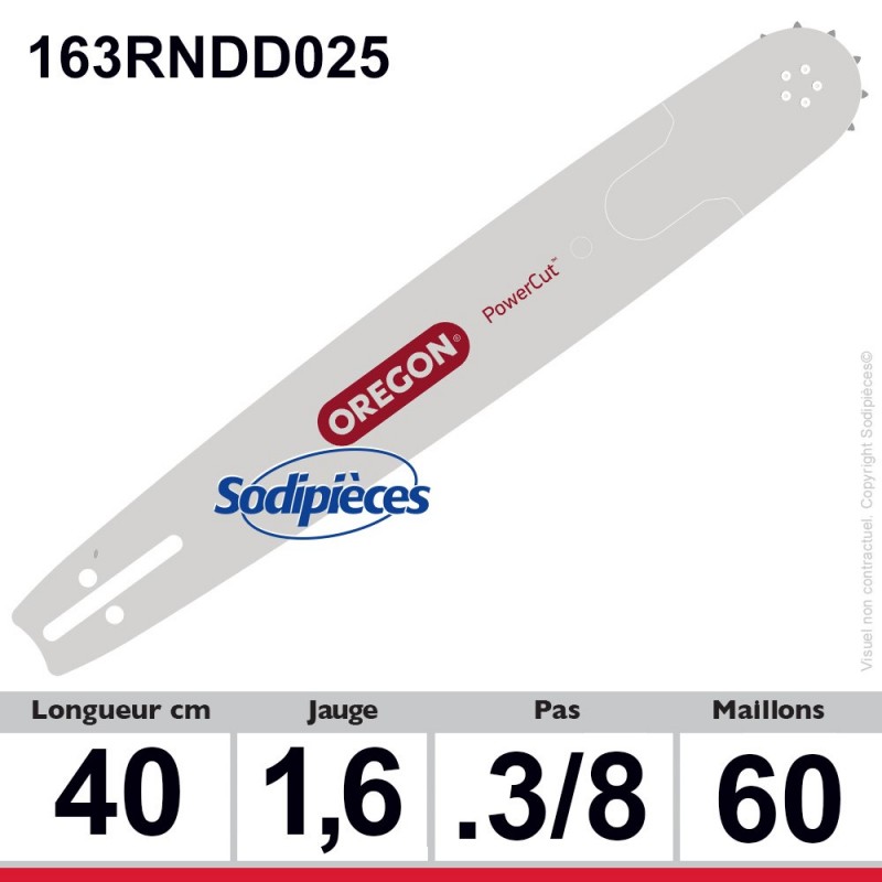 Guide 163RNDD025 OREGON Power Match D025.40 cm
