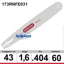 Guide 173RNFE031 OREGON Power Match E031. 43 cm