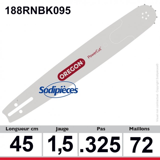 Guide 188RNBK095 OREGON Power Match K095. 45 cm Guide 188RNBK095 OREGON Power Match K095. 45 cm