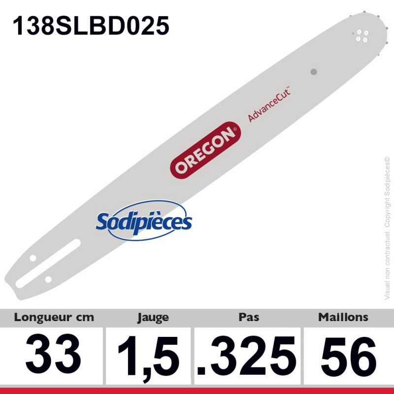 Guide 138SLBD025 OREGON Pro-lite D025. 33 cm