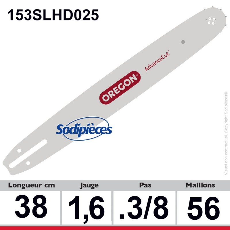 Guide 153SLHD025 OREGON Pro-lite D025. 38 cm