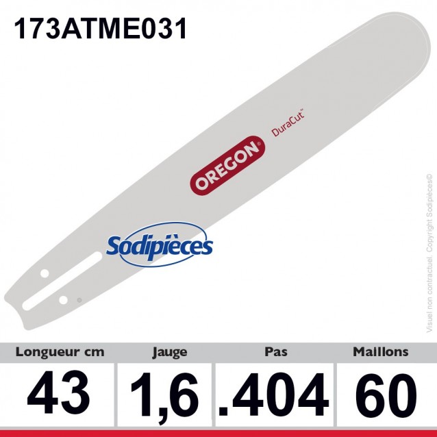 ⇘ Guide 173ATME031 OREGON Hard Nose E031. 43 cm
