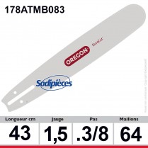 Guide 178ATMB083 OREGON Hard Nose B083. 43 cm