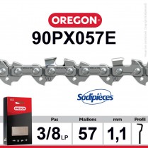 Chaîne 90PX057E OREGON. 3/8". 1,1 mm. 57 maillons