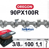 Chaîne 90PX100R OREGON. 3/8". 1,1 mm.100 pieds