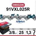 Chaîne 91VXL025R OREGON. 3/8". 1,3mm. 25 pieds
