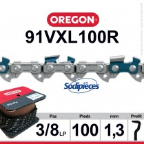 Chaîne 91VXL100R OREGON. 3/8"LP 1,3mm. 100 pieds