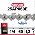 Chaîne 25AP060E OREGON  1/4. 1,3 mm. 60 maillons