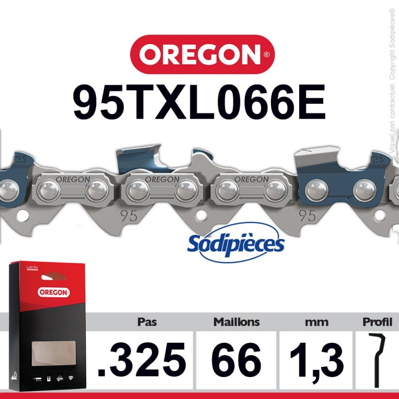 Chaîne 95TXL066E OREGON Micro Lite 325. 1,3 mm. 66 maillons