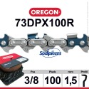 Chaîne 73DPX100R OREGON . 3/8". 1,5mm. 100 pieds