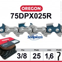 Chaîne 75DPX025R OREGON S-70. 3/8". 1,6mm. 25 pieds