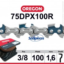 Chaîne 75DPX100R OREGON S-70. 3/8". 1,6mm. 100 pieds