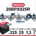 Chaîne 20BPX025R OREGON .325". 1,3 mm. 25 pieds