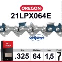 Chaîne 21LPX064E OREGON .325". 1,5 mm. 64 maillons