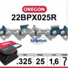 Chaîne 22BPX025R OREGON. 325". 1,6mm. 25 pieds