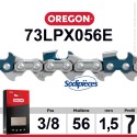 ⇘ Chaîne 73LPX056E OREGON . 3/8". 1,5mm. 56 maillons