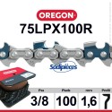 Chaîne 75LPX100R OREGON . 3/8". 1,6mm. 100 pieds