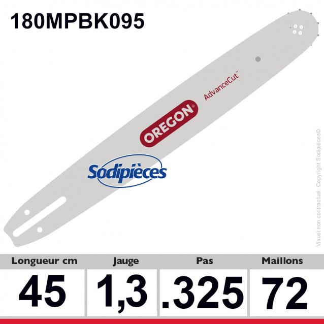 Guide 180MPBK095 OREGON AdvanceCut K095. 45 cm Guide 180MPBK095 OREGON AdvanceCut K095. 45 cm