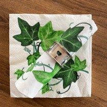 De 100 à 200€ HT : 20 serviettes papier décor lierre