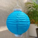 Lampion lumineux turquoise 20 cm