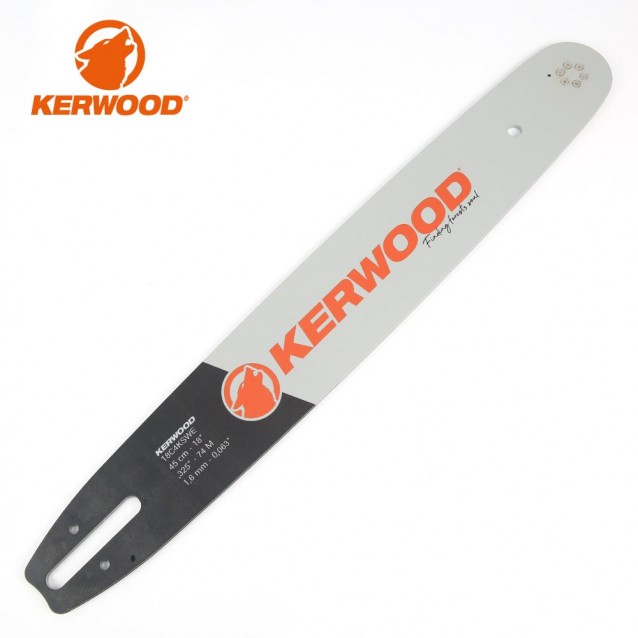 Guide tronçonneuse Kerwood. 45cm, 0,325".1,6 mm. 18C4KSWE 