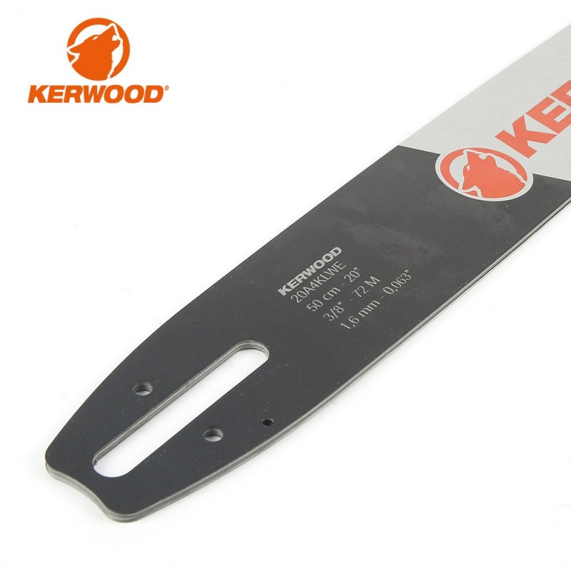 Guide tronçonneuse Kerwood. 50cm. 3/8". 1,6 mm. 20A4KLWE