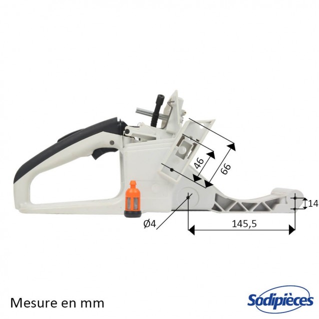 Carter réservoir pour tronçonneuse Stihl 1125 350 0818