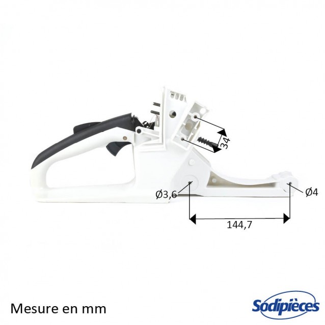 Carter réservoir, poignée pour tronçonneuse Stihl 1121 350 0829 Carter réservoir, poignée pour tronçonneuse Stihl 1121 350 0829