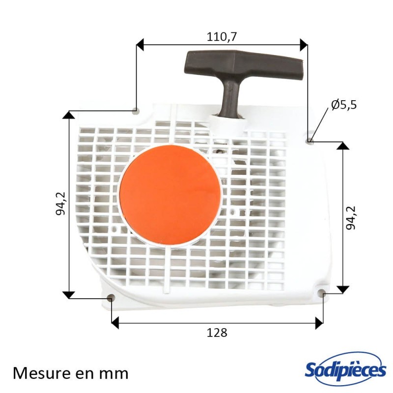 Lanceur pour tronçonneuse Stihl 1127 080 1802