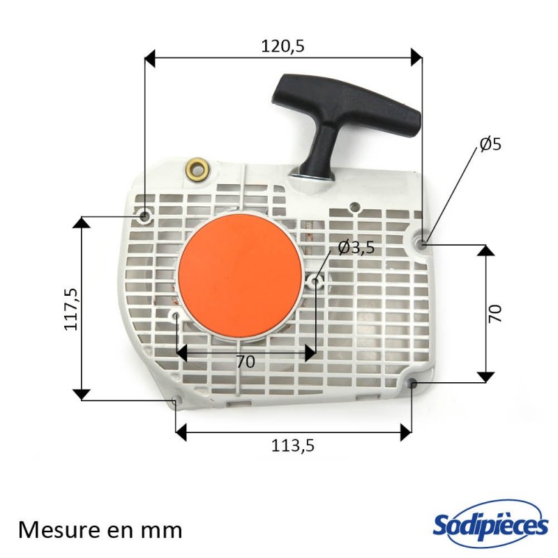 Lanceur pour tronçonneuse Stihl 1125 080 1830