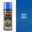 Bombe peinture spéciale motoculture. Bleu Iseki. 400 ml DESTOCKAGE