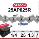 Chaîne 25AP025R OREGON . 1/4". 1,3mm. 25 pieds DESTOCKAGE