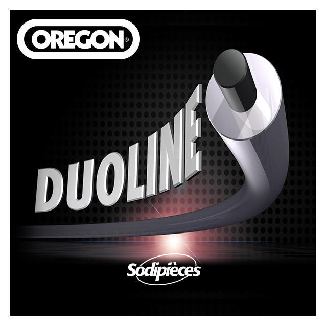  Fil Orégon Duoline rond. 3 mm x 120 m pour débroussailleuse