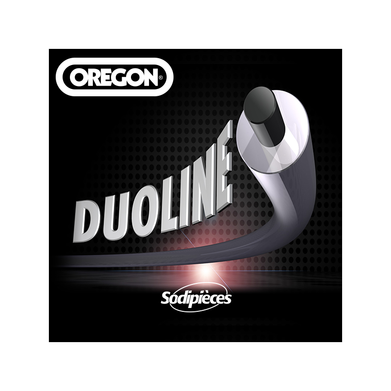  Fil Orégon Duoline rond. 3 mm x 120 m pour débroussailleuse
