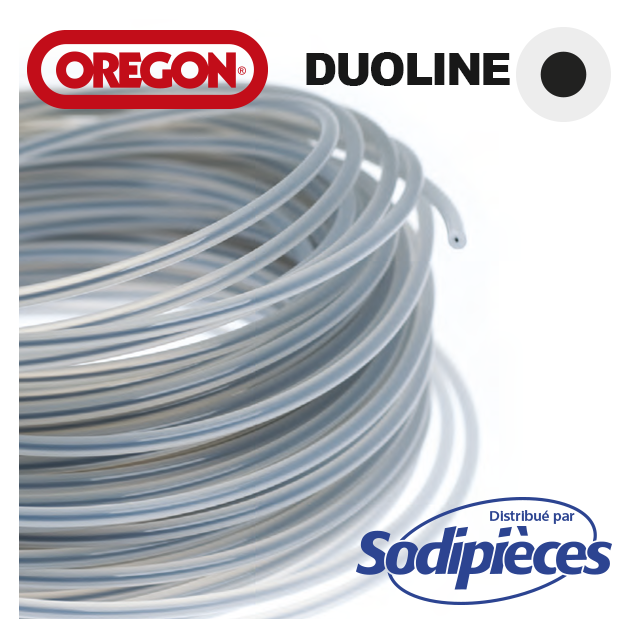  Fil Orégon Duoline rond. 3 mm x 120 m pour débroussailleuse