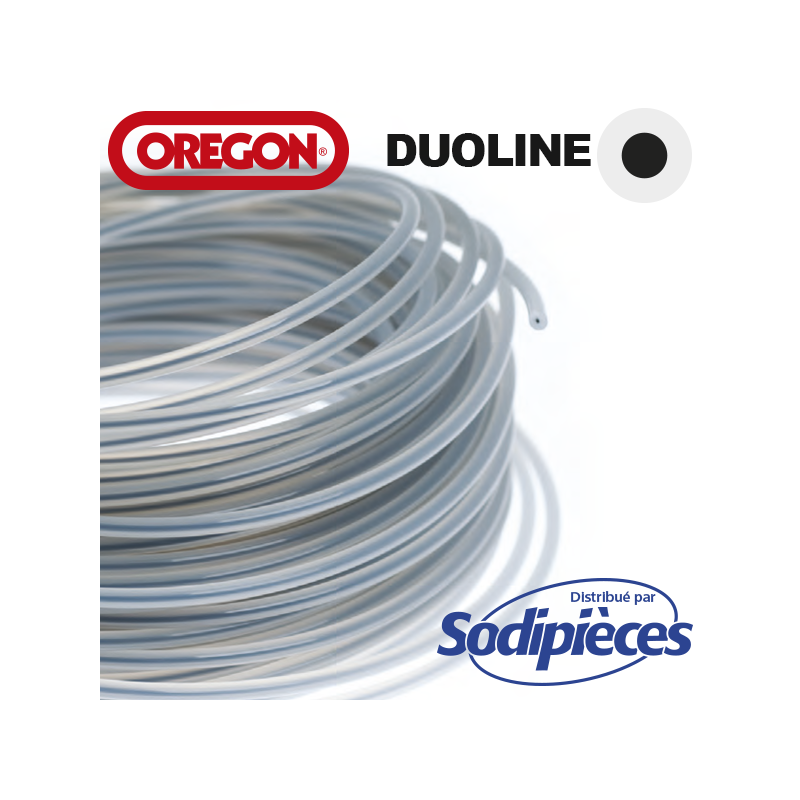  Fil Orégon Duoline rond. 3 mm x 120 m pour débroussailleuse