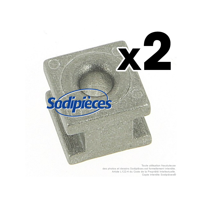 Passe fil modèle carré tête débroussailleuse