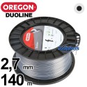 Fil Orégon Duoline rond. 2,7 mm x 140 m pour débroussailleuse