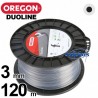 Fil Orégon Duoline rond. 3 mm x 120 m pour débroussailleuse