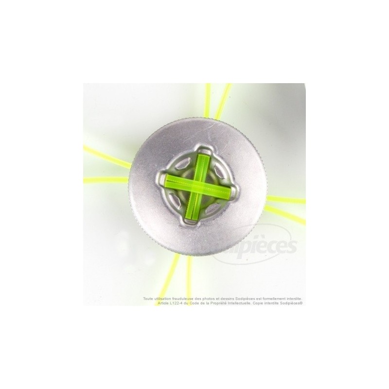 Tête débroussailleuse Multi-fils araignée alu/alu. 8 fils