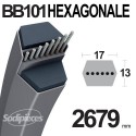 Courroie hexagonale BB101