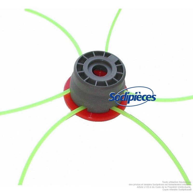 Tête débroussailleuse Multi-fils araignée alu/nylon. 6 fils