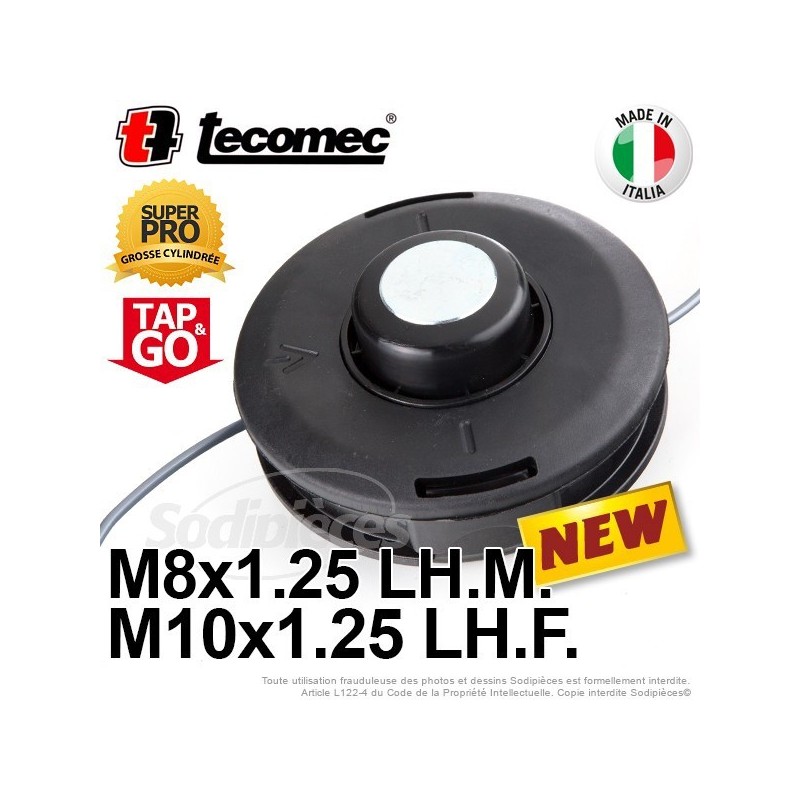 Tête débroussailleuse SuperPro diam. 130 mm. 10x1,25 LH F